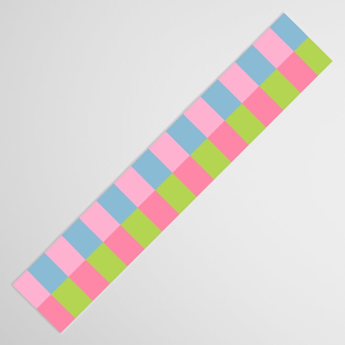 Vibrant color block pattern Table Runner Gallery Image 3