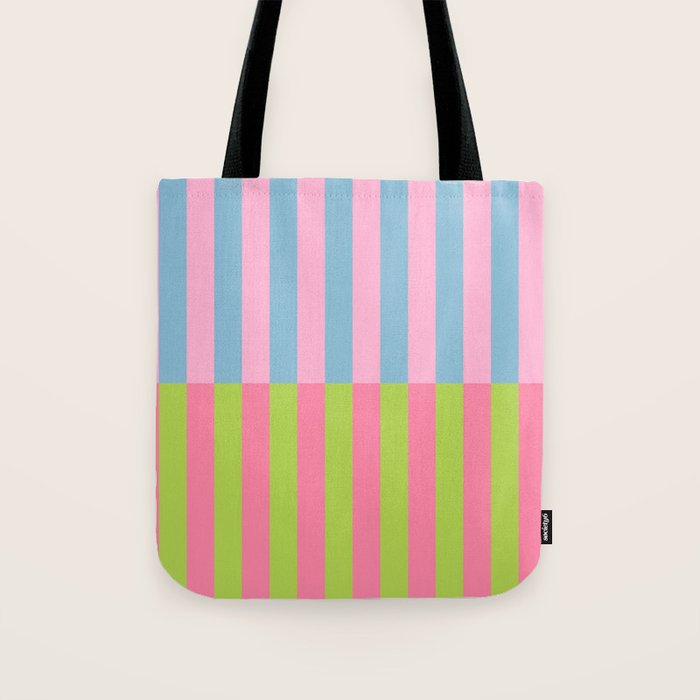Vibrant color block pattern Tote Bag Gallery Image 1