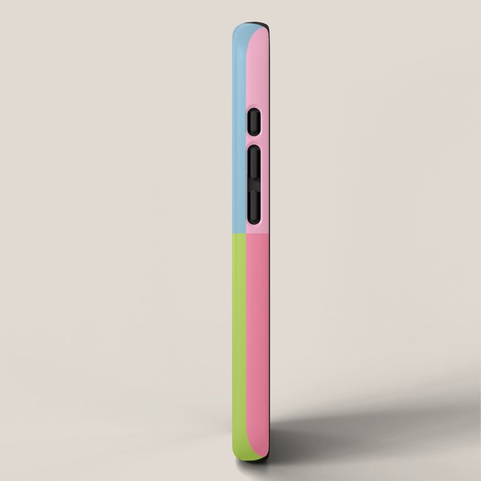 Vibrant color block pattern iPhone Case Gallery Image 2