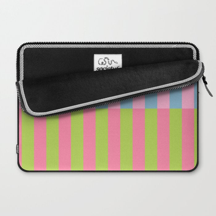 Vibrant color block pattern Laptop Sleeve Gallery Image 2