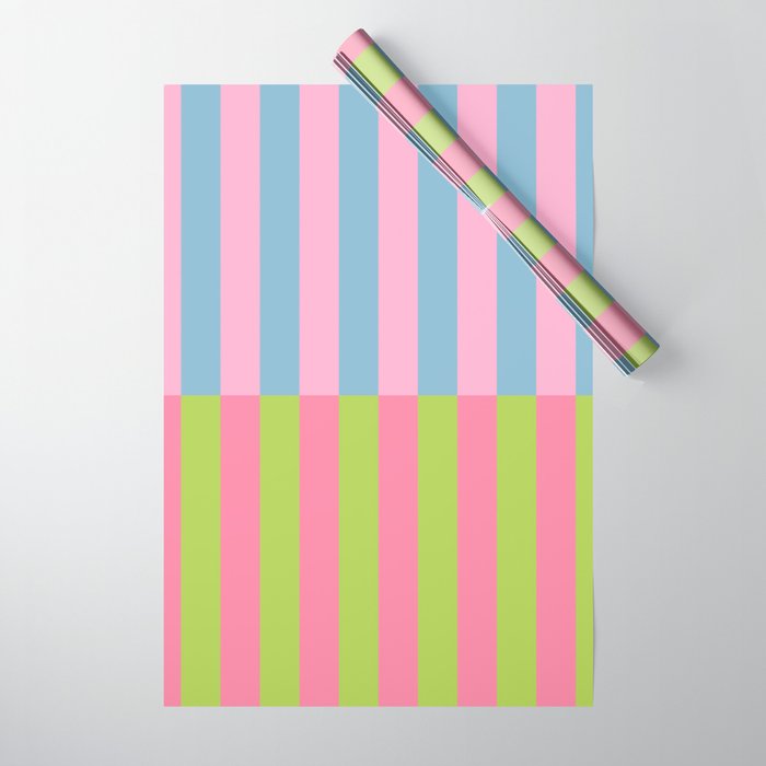 Vibrant color block pattern Wrapping Paper Gallery Image 1