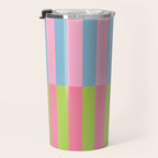 Vibrant color block pattern Travel Mug Gallery Image 3