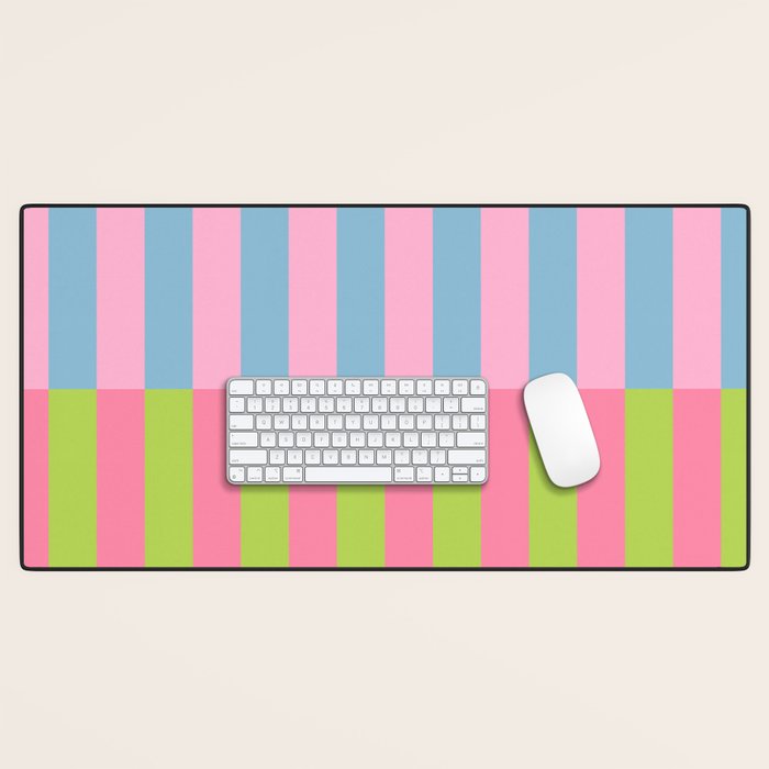 Vibrant color block pattern Desk Mat Gallery Image 1