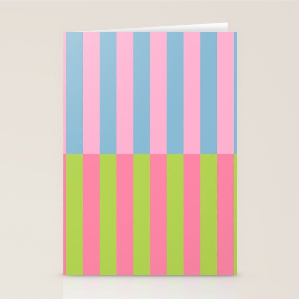 Vibrant color block pattern Stationery Card Gallery Image 1