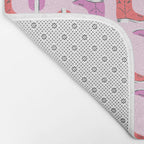 Western Cowboy Boots in red and pink Bath Mat Gallery Image 2