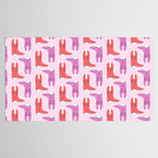 Western Cowboy Boots in red and pink Tablecloth Gallery Image 2