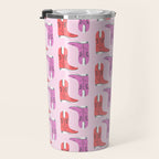 Western Cowboy Boots in red and pink Travel Mug Gallery Image 3