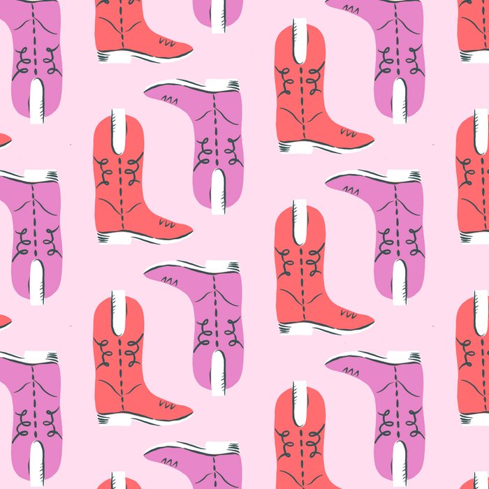 Western Cowboy Boots in red and pink Coffee Mug Gallery Image 2