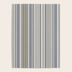 Blue grey Tan Stripes Poster Gallery Image 4