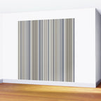 Blue grey Tan Stripes Wall Mural Gallery Image 2