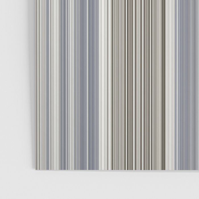 Blue grey Tan Stripes Poster Gallery Image 3
