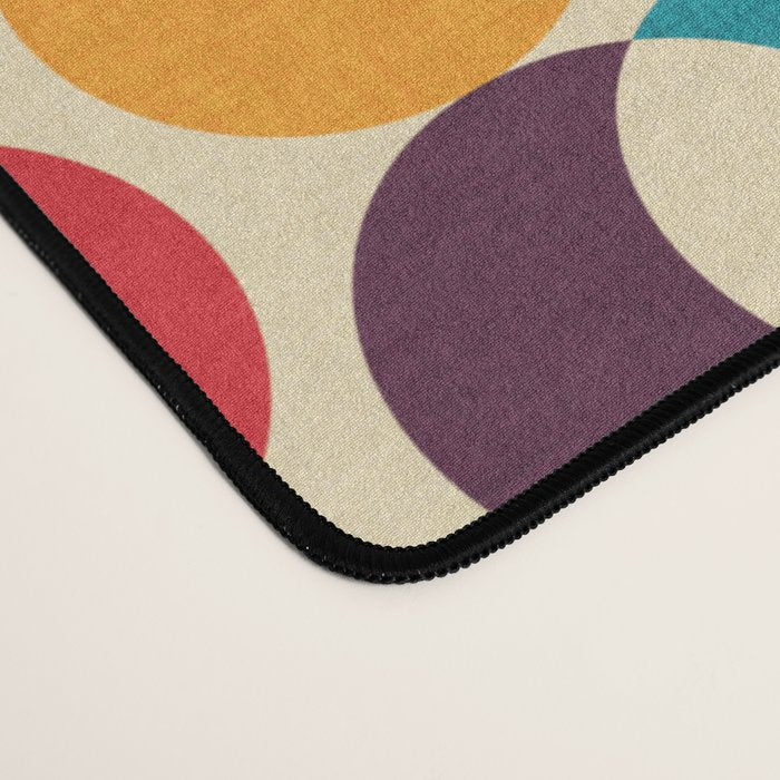 Mid Century Modern Circles Desk Mat Gallery Image 4