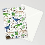Watercolor Dinosaurs Stationery Card Gallery Image 2
