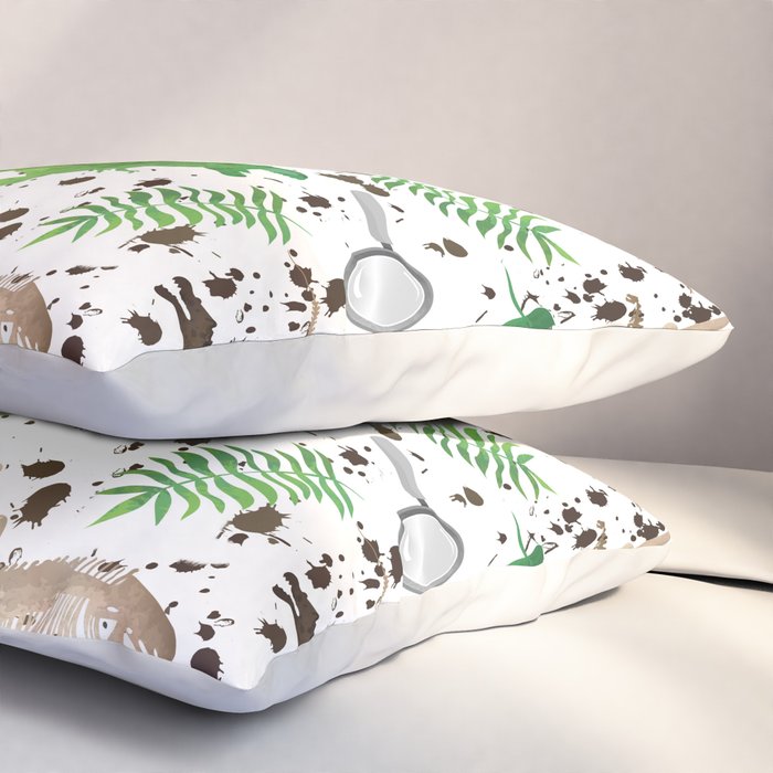Watercolor Dinosaurs Pillow Sham Gallery Image 3