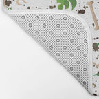 Watercolor Dinosaurs Bath Mat Gallery Image 2