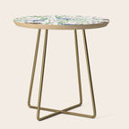 Watercolor Dinosaurs Side Table Gallery Image 1
