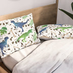 Watercolor Dinosaurs Pillow Sham Gallery Image 2