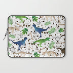 Watercolor Dinosaurs Laptop Sleeve Gallery Image 1