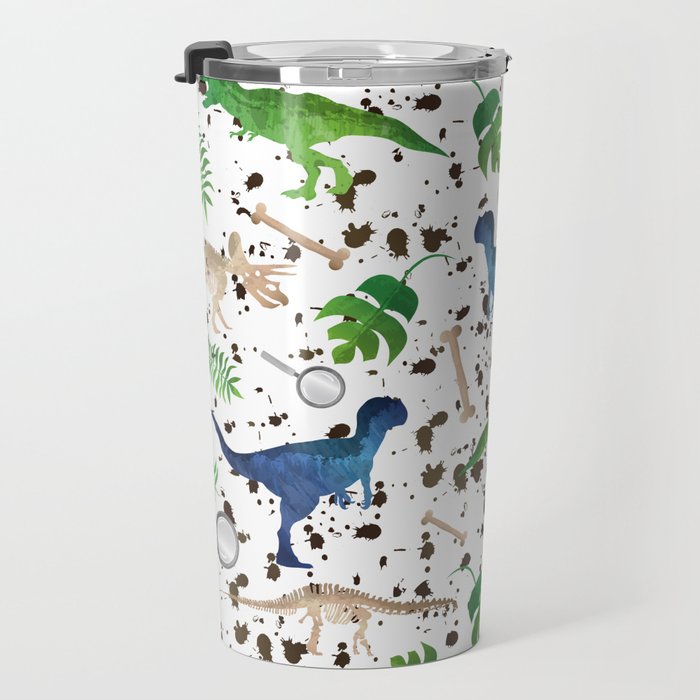 Watercolor Dinosaurs Travel Mug Gallery Image 3