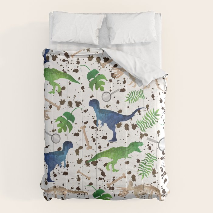 Watercolor Dinosaurs Comforter Gallery Image 6