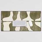 Linocut Plant Desk Mat Gallery Image 1