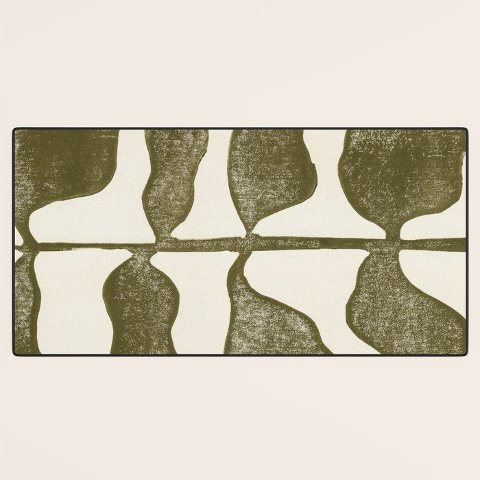 Linocut Plant Desk Mat Gallery Image 3