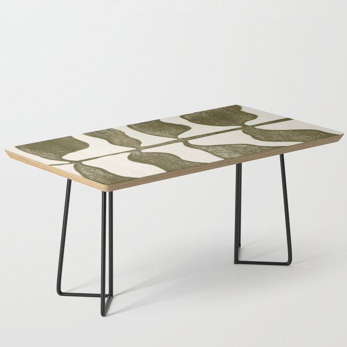 Linocut Plant Coffee Table Gallery Image 1