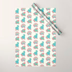 Cactus tortoise Wrapping Paper Gallery Image 1