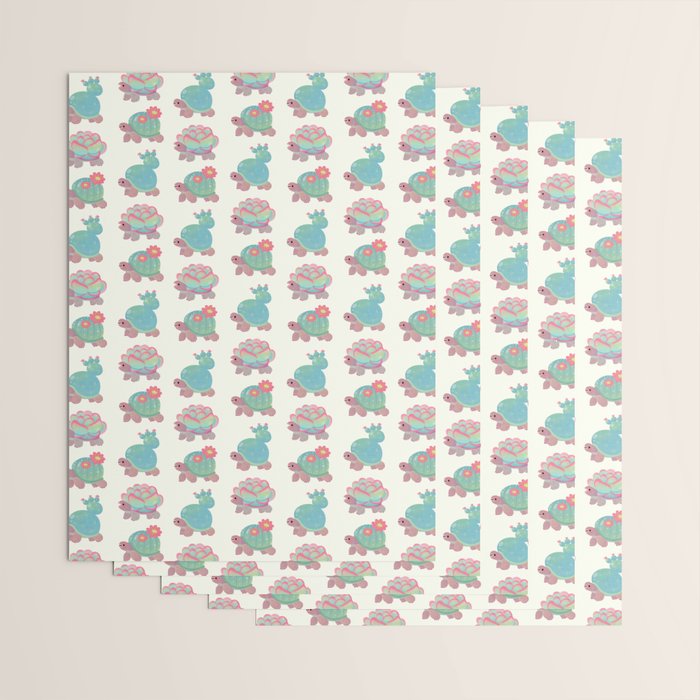 Cactus tortoise Wrapping Paper Gallery Image 3
