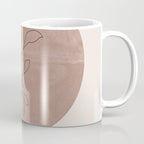 Sun and Flowers Line Art Coffee Mug Gallery Image 1