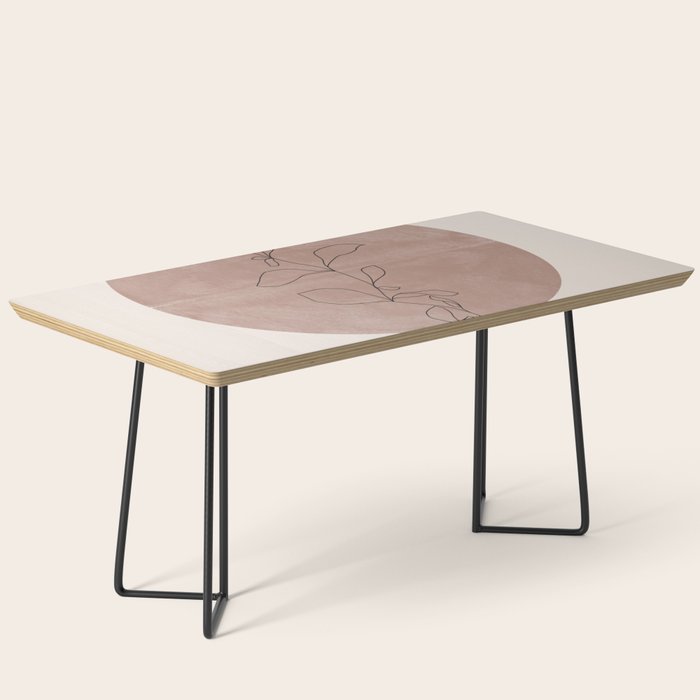 Sun and Flowers Line Art Coffee Table Gallery Image 1