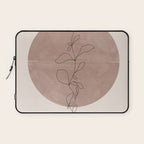 Sun and Flowers Line Art Laptop Sleeve Gallery Image 1