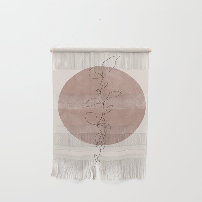 Sun and Flowers Line Art Wall Hanging Gallery Image 1