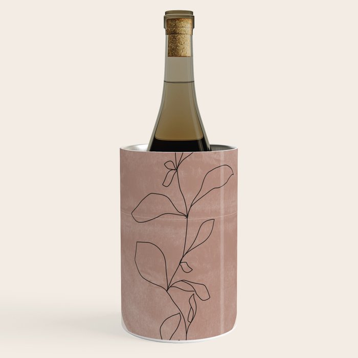 Sun and Flowers Line Art Wine Chiller Gallery Image 1