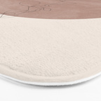 Sun and Flowers Line Art Bath Mat Gallery Image 3