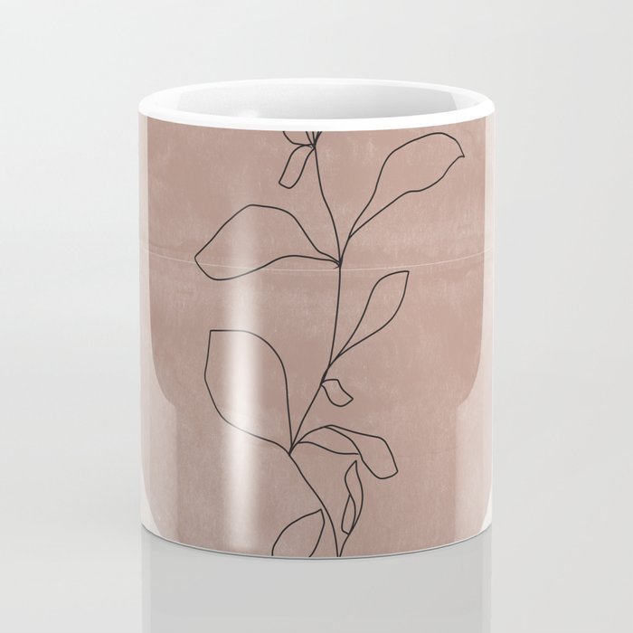 Sun and Flowers Line Art Coffee Mug Gallery Image 4