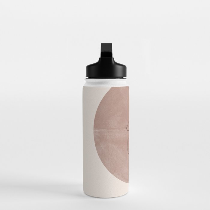 Sun and Flowers Line Art Water Bottle Gallery Image 3