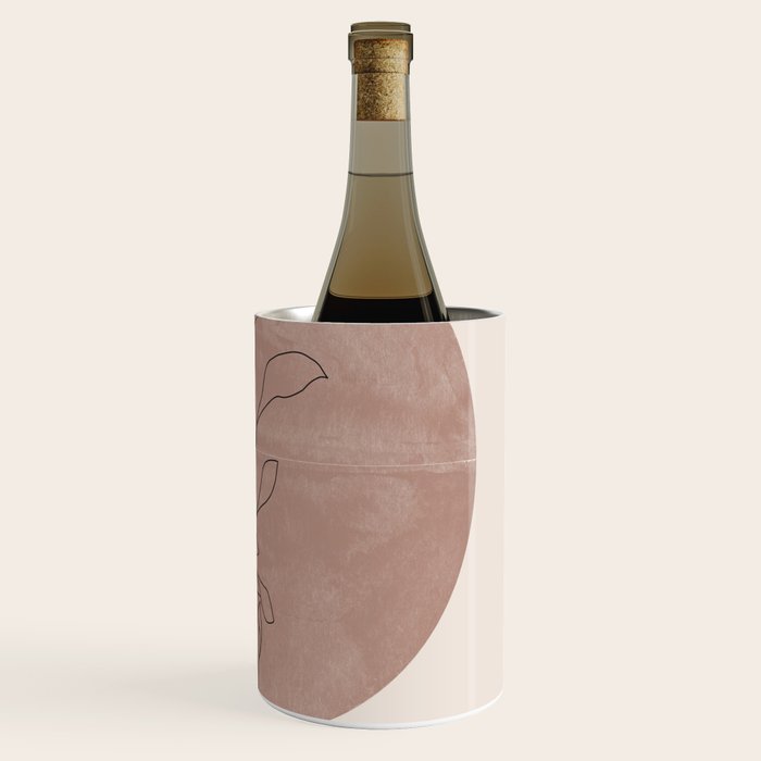 Sun and Flowers Line Art Wine Chiller Gallery Image 3