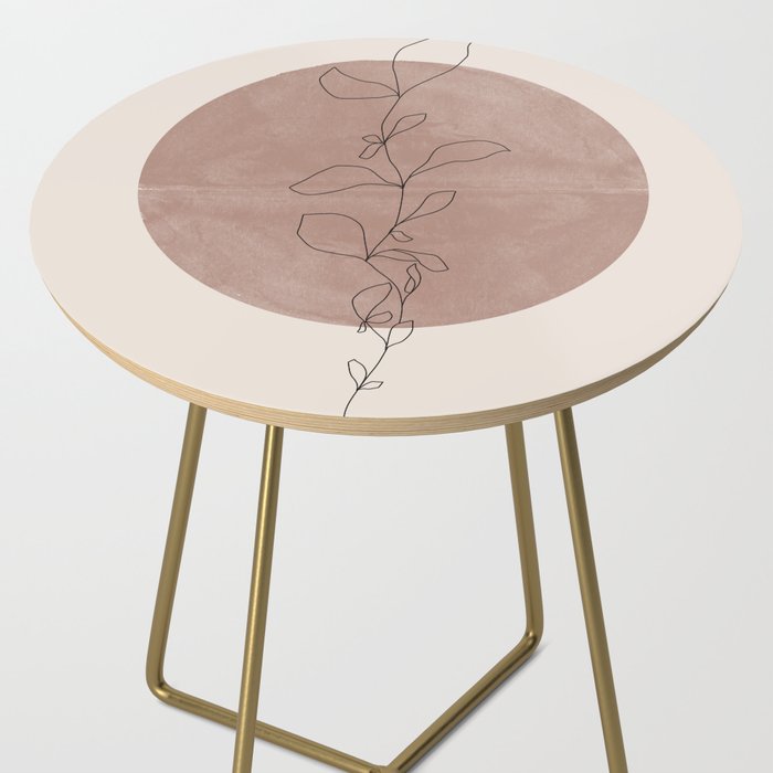 Sun and Flowers Line Art Side Table Gallery Image 2