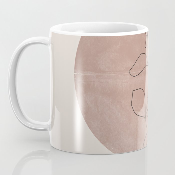 Sun and Flowers Line Art Coffee Mug Gallery Image 3
