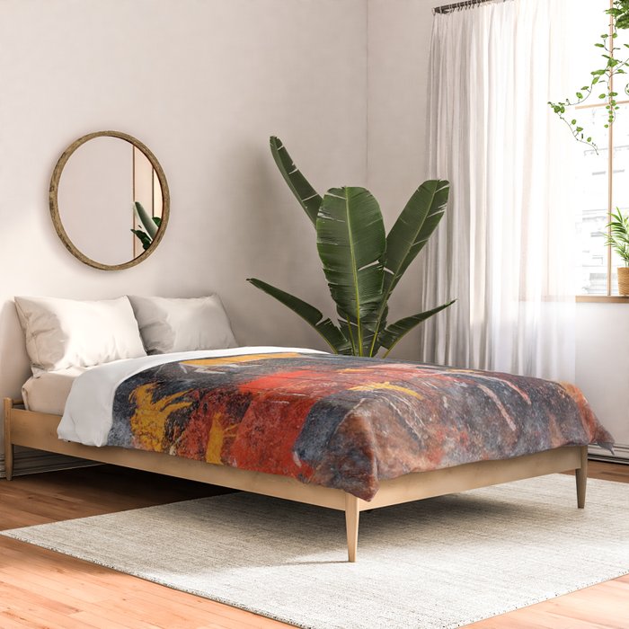 Cave Art Lascaux Deer Hunt Comforter Gallery Image 2