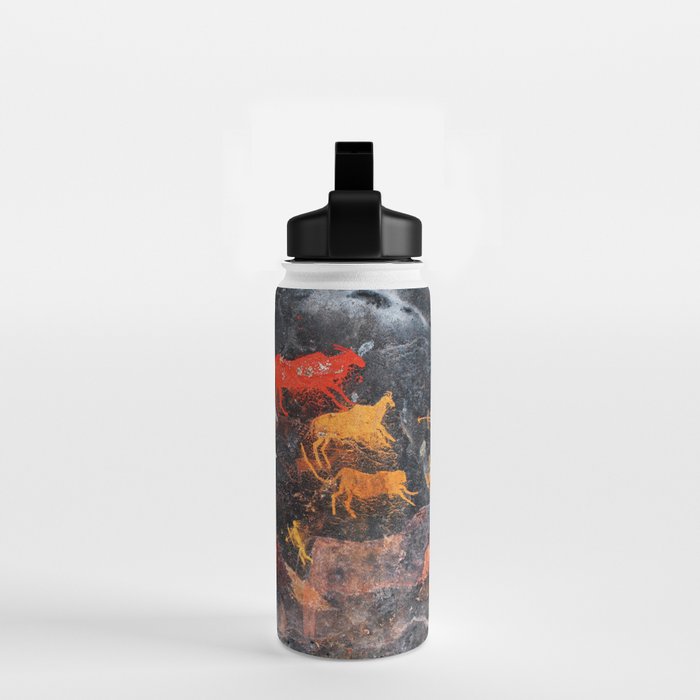 Cave Art Lascaux Deer Hunt Water Bottle Gallery Image 2