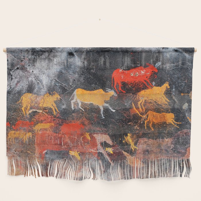 Cave Art Lascaux Deer Hunt Wall Hanging Gallery Image 1