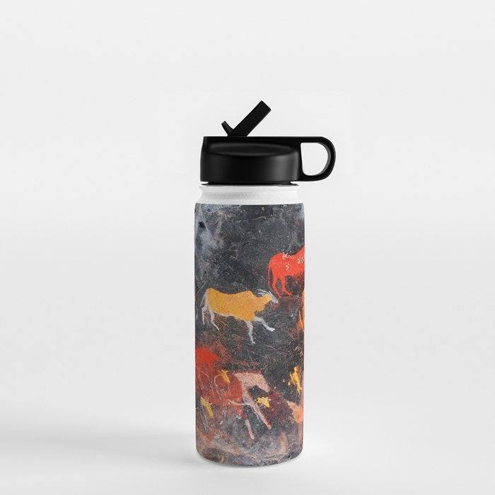 Cave Art Lascaux Deer Hunt Water Bottle Gallery Image 1