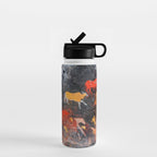 Cave Art Lascaux Deer Hunt Water Bottle Gallery Image 1