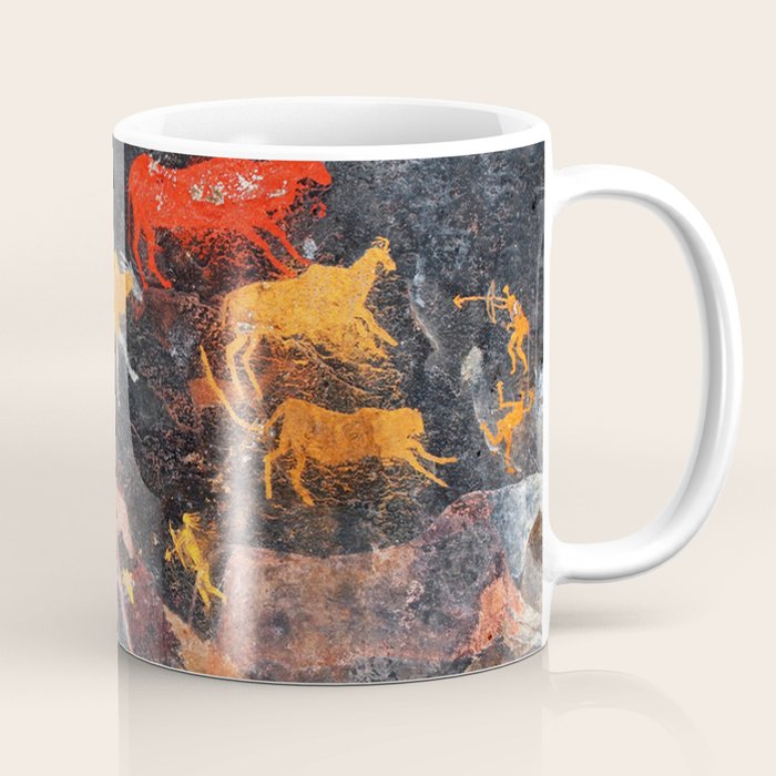Cave Art Lascaux Deer Hunt Coffee Mug Gallery Image 1