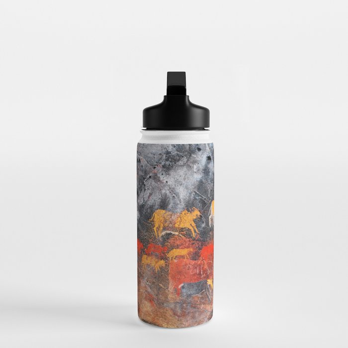 Cave Art Lascaux Deer Hunt Water Bottle Gallery Image 3