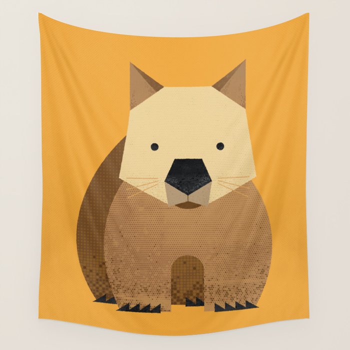 Whimsy Wombat Wall Tapestry Gallery Image 4