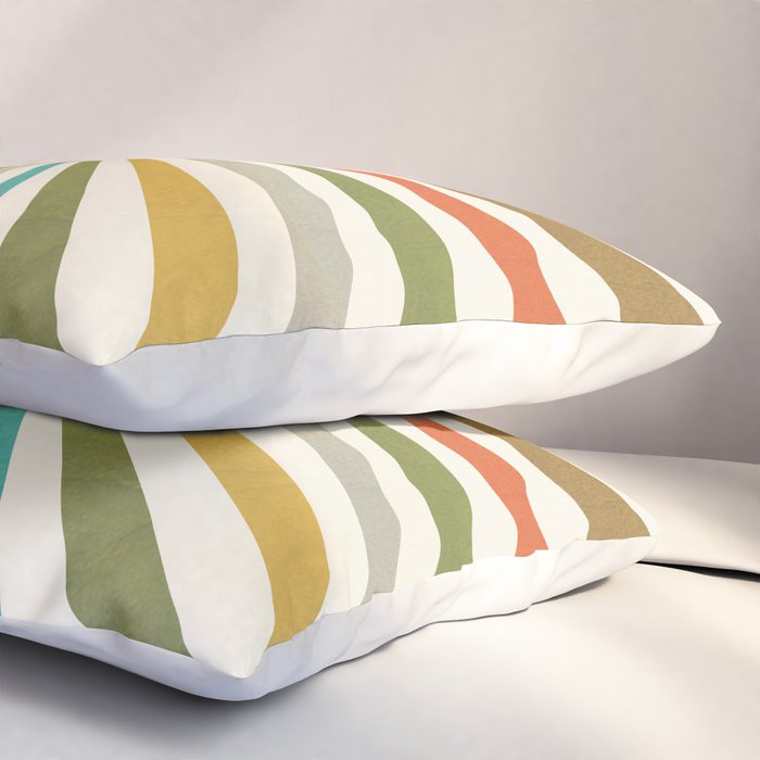 Sun Retro Art IV Pillow Sham Gallery Image 3