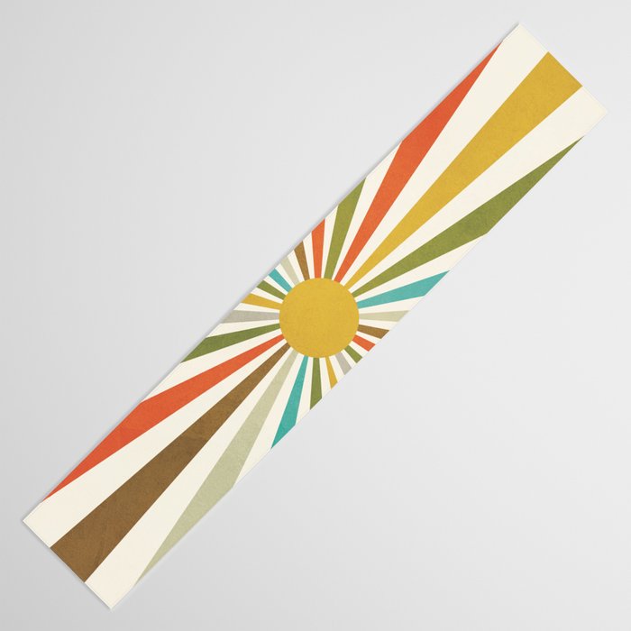Sun Retro Art IV Table Runner Gallery Image 3